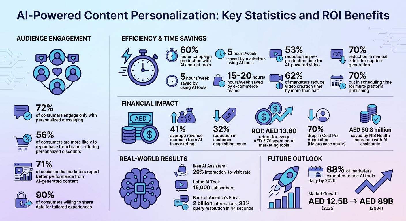 AI-Powered Content Personalization: Key Statistics and ROI Benefits