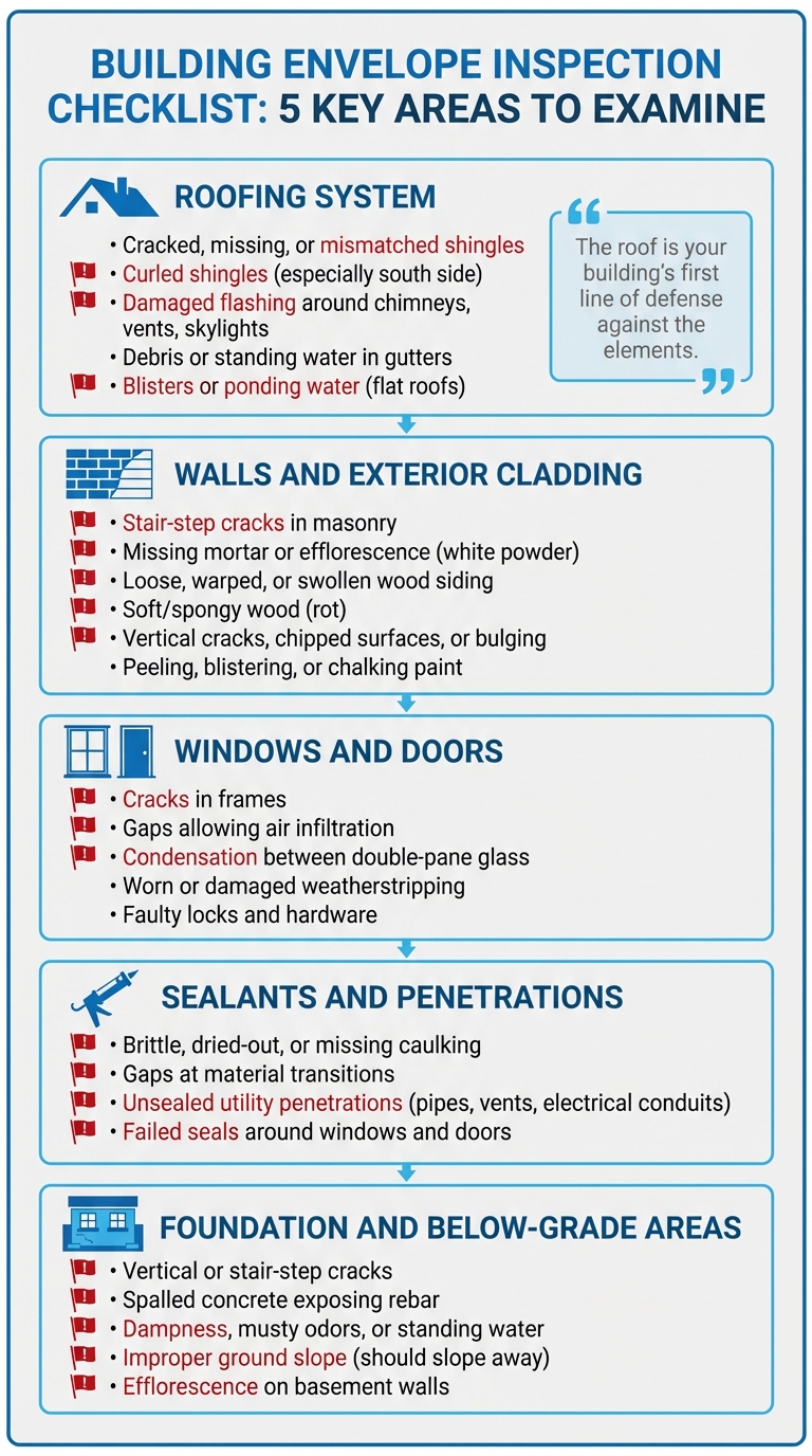Building Envelope Inspection Checklist: 5 Key Areas to Examine