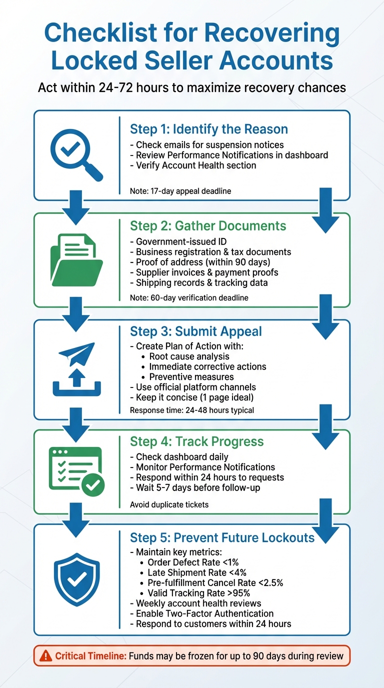 5-Step Process to Recover a Locked Seller Account