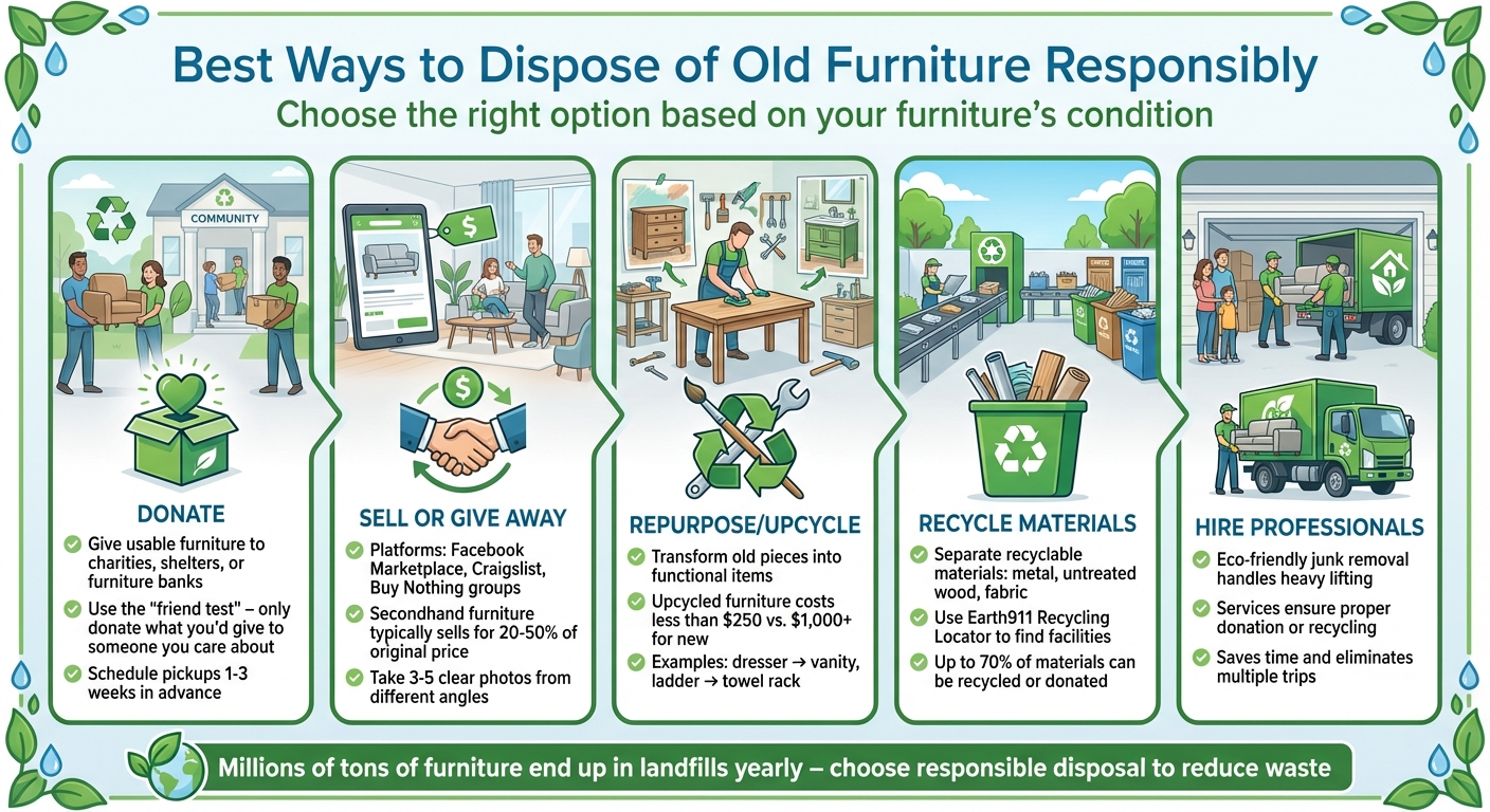 5 Responsible Ways to Dispose of Old Furniture