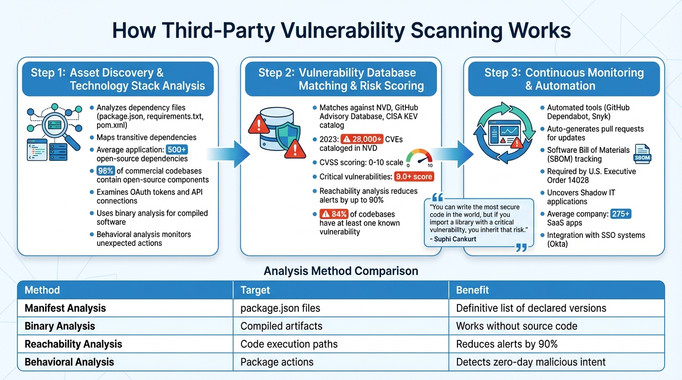 How Third-Party Vulnerability Scanning Works: 3-Step Process