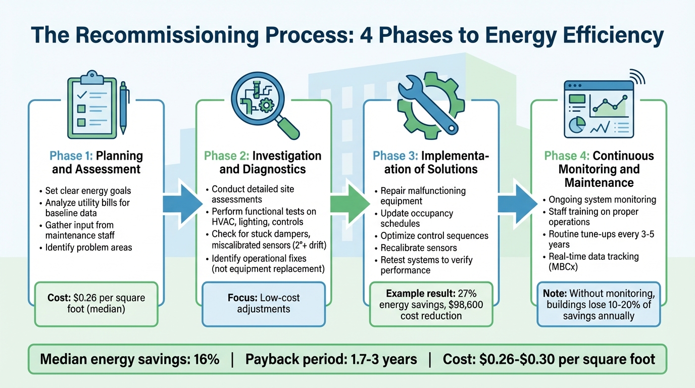 4-Phase Recommissioning Process for Public Facilities