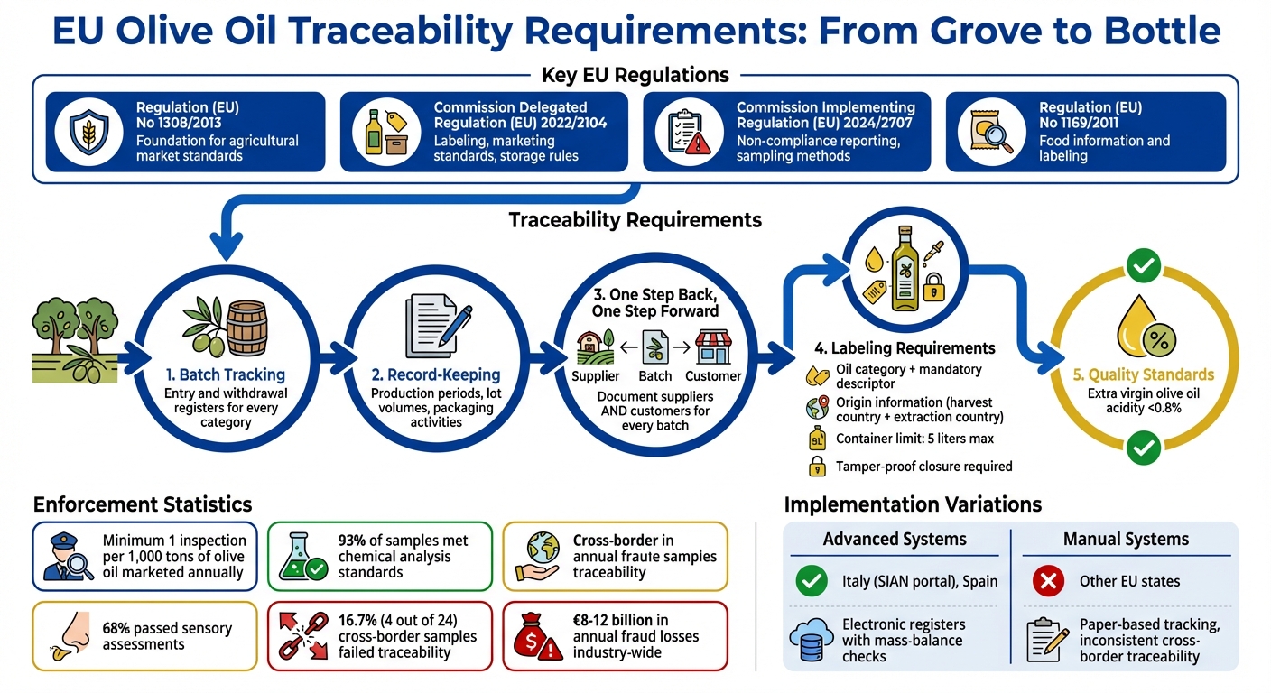 EU Olive Oil Traceability Requirements: From Grove to Bottle