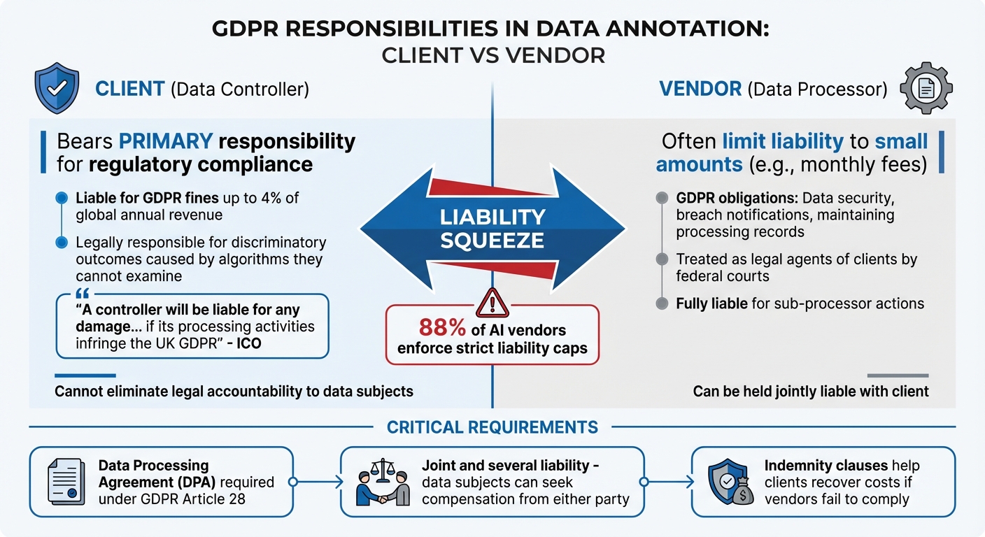 Data Annotation Liability: Client vs Vendor Responsibilities Under GDPR