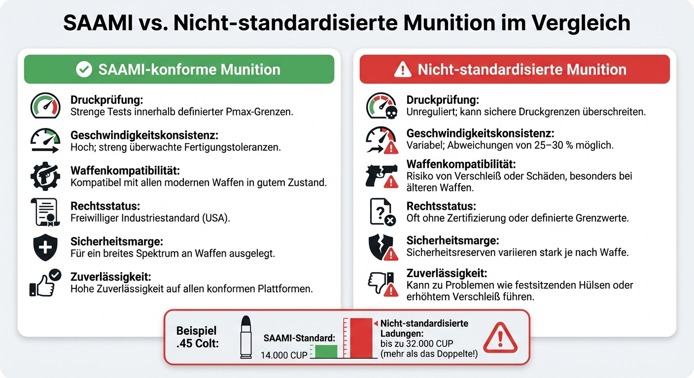 SAAMI vs. Nicht-standardisierte Munition: Sicherheitsvergleich