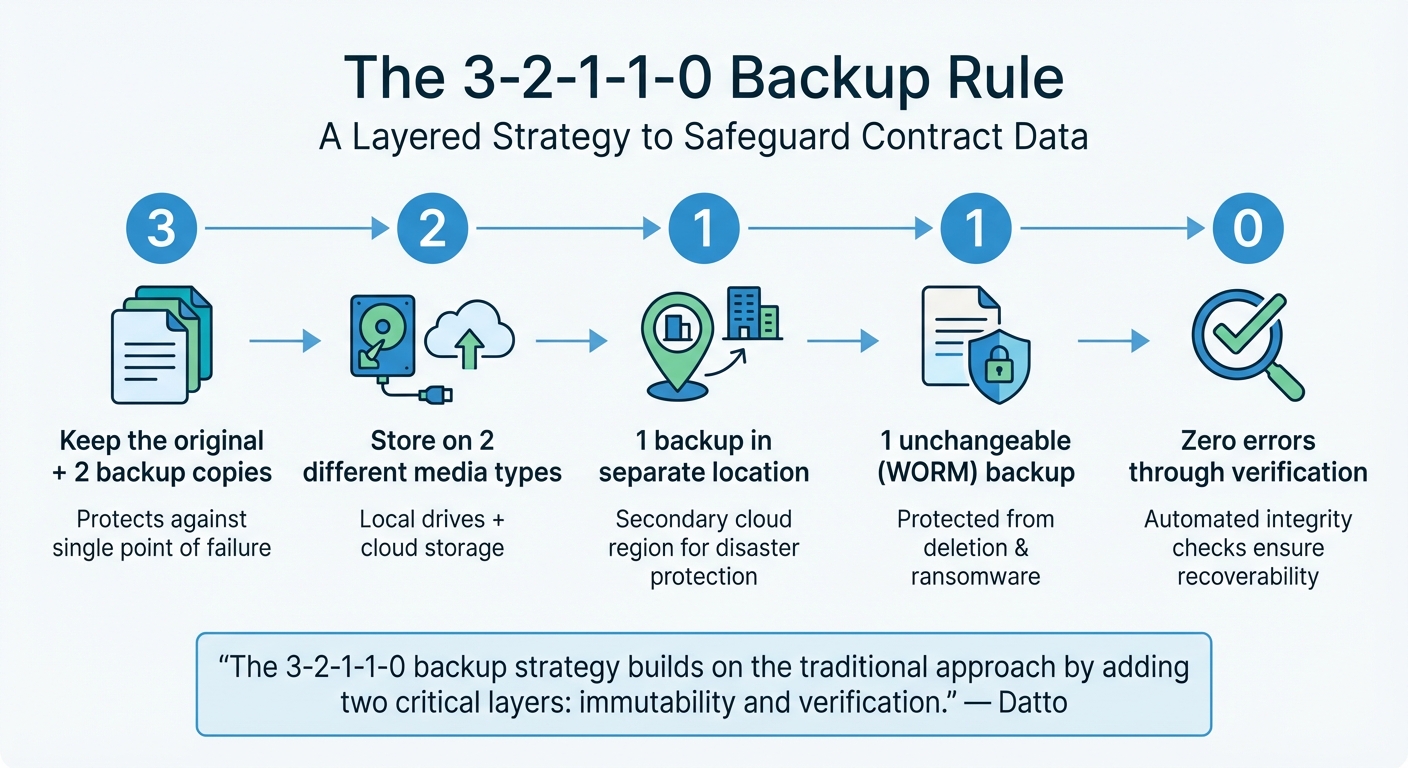 3-2-1-1-0 Cloud Backup Rule for Contract Data Protection