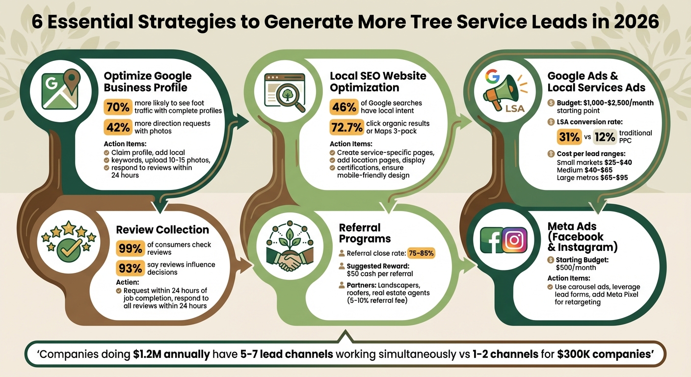6 Essential Strategies to Generate More Tree Service Leads in 2026