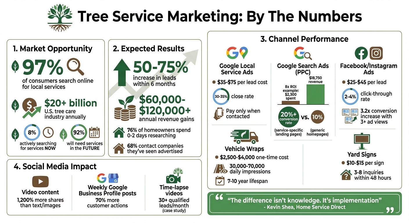 Tree Service Marketing Strategy ROI and Lead Generation Statistics