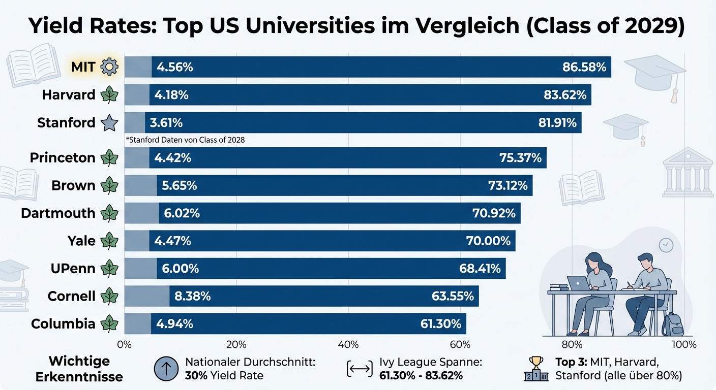 Yield Rates Comparison: Top US Universities 2029