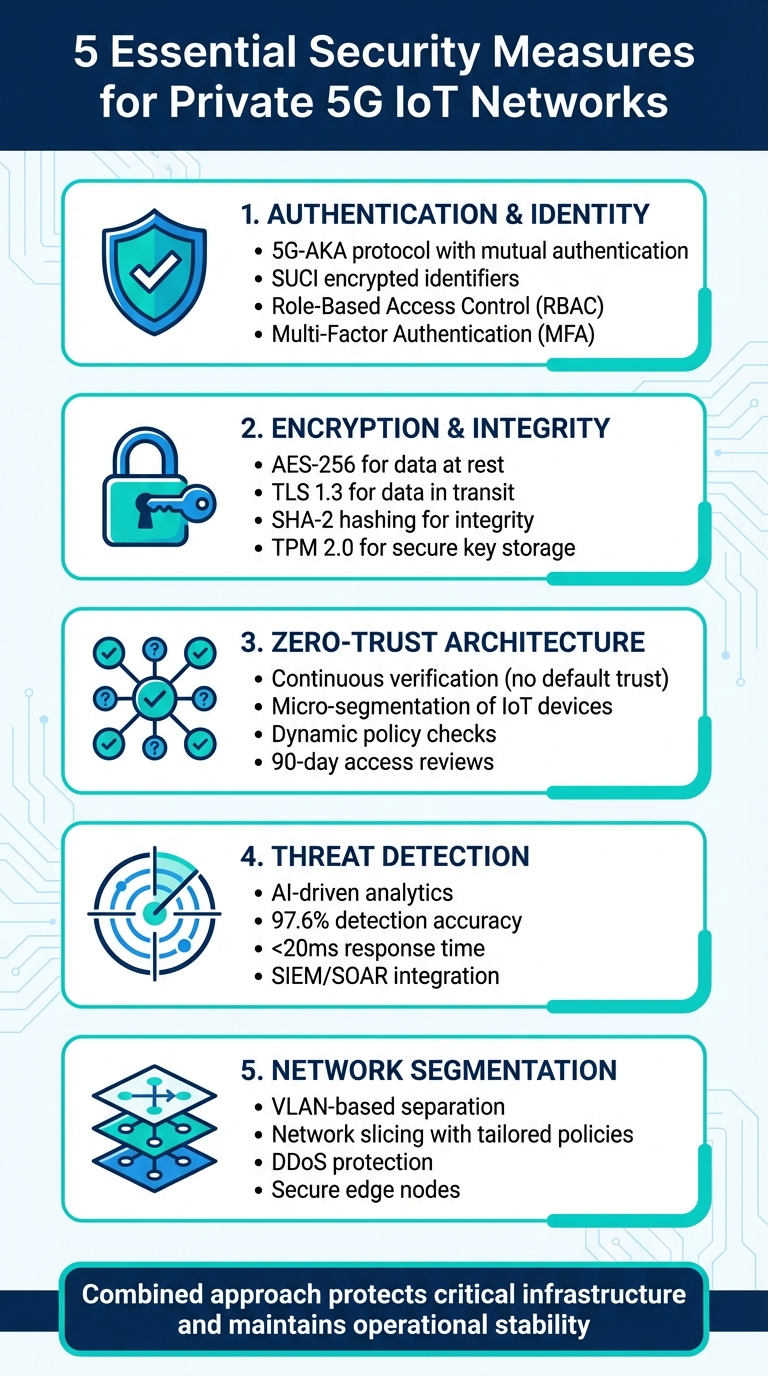 5 Essential Security Measures for Private 5G IoT Networks