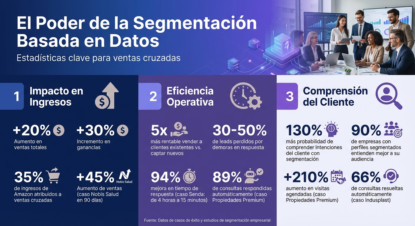Impacto de la segmentación basada en datos en ventas cruzadas: estadísticas clave