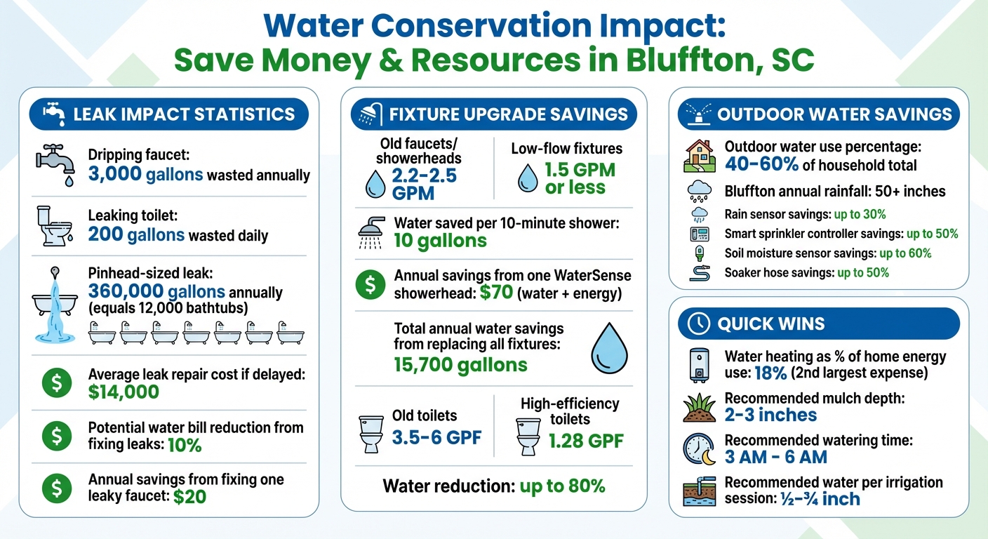 Water Conservation Statistics and Savings for Bluffton Homeowners