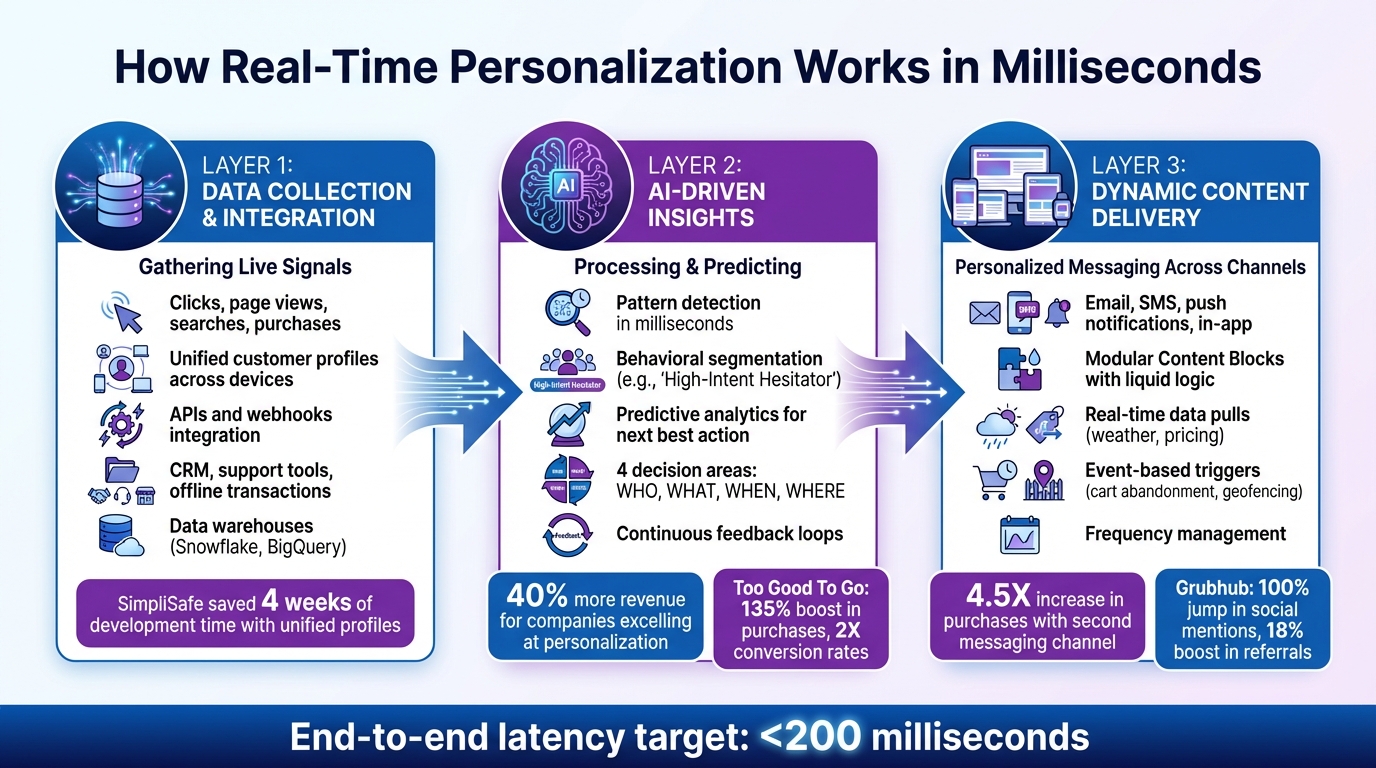 How Real-Time Personalization Works: 3-Layer System Architecture