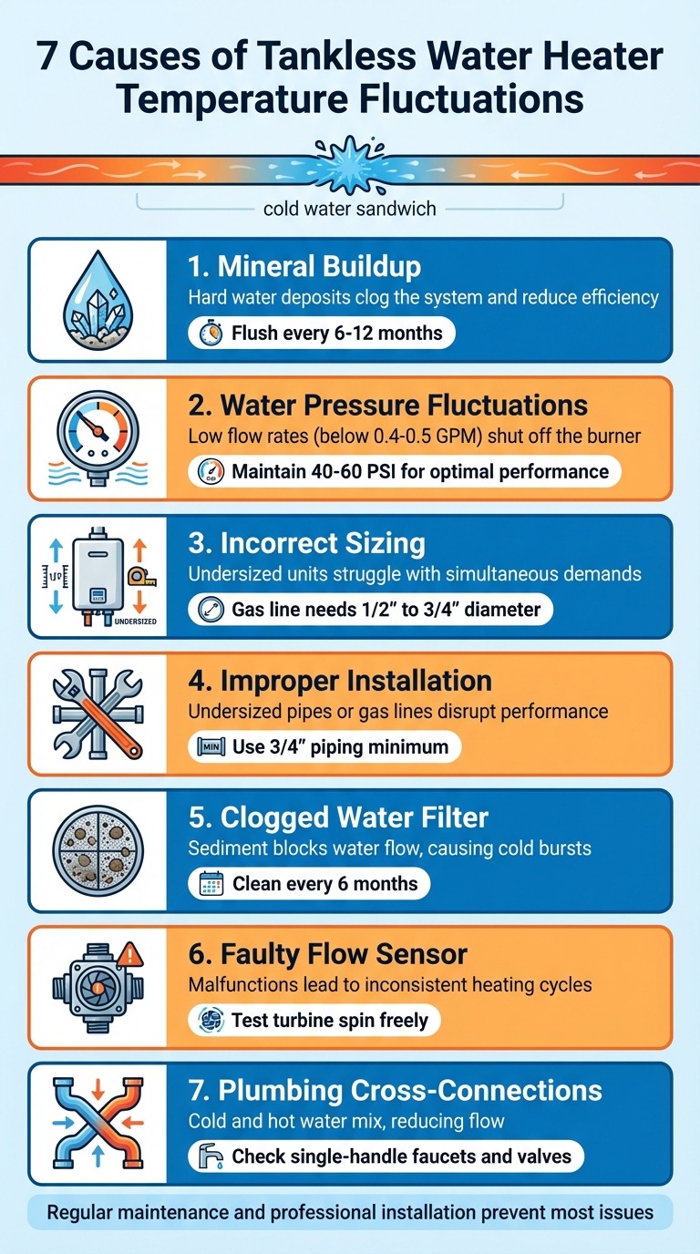 7 Common Causes of Tankless Water Heater Temperature Fluctuations