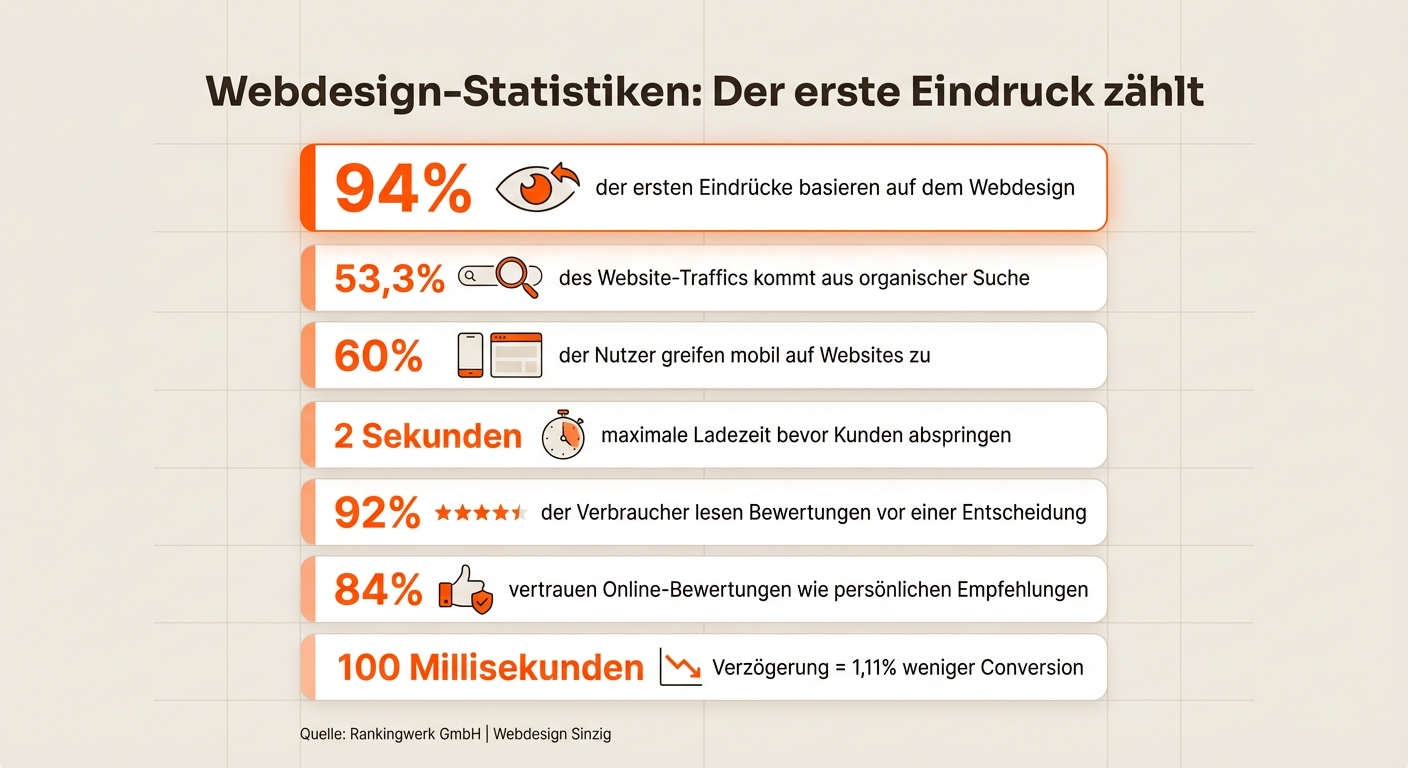 Webdesign Statistiken: Warum Ihre Website in Sinzig optimiert sein muss