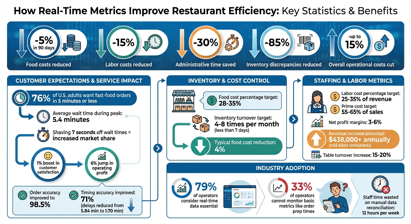 Real-Time Restaurant Metrics: Key Statistics and Benefits