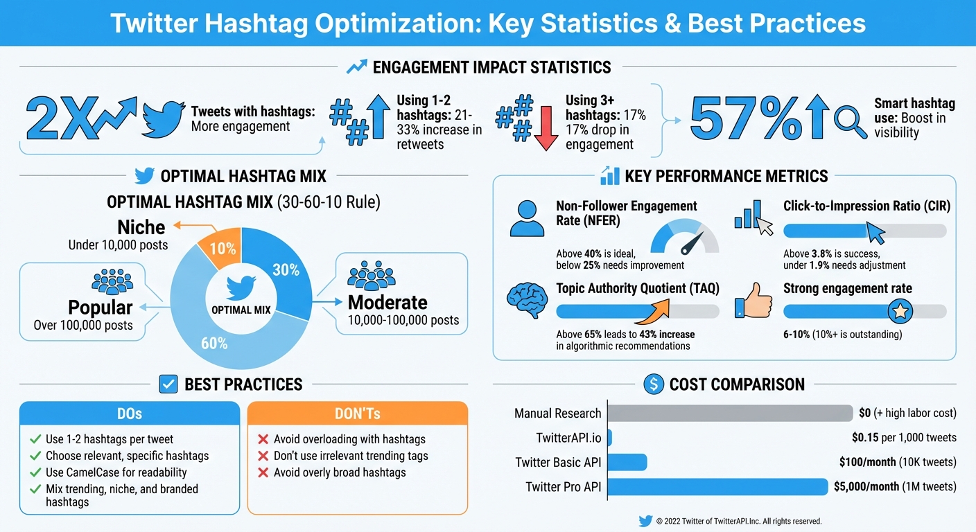 Twitter Hashtag Optimization Statistics and Best Practices