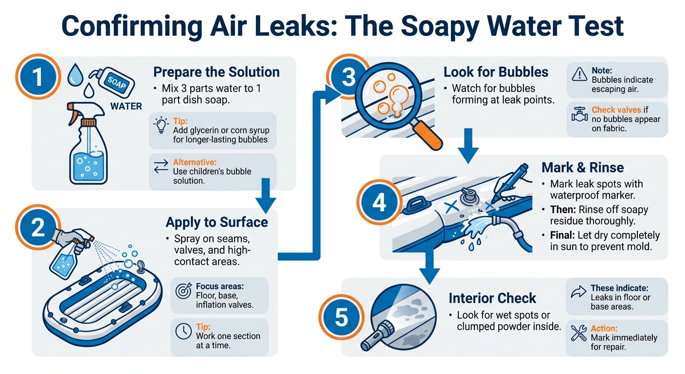 How to Detect and Confirm Air Leaks in Inflatables: Step-by-Step Guide
