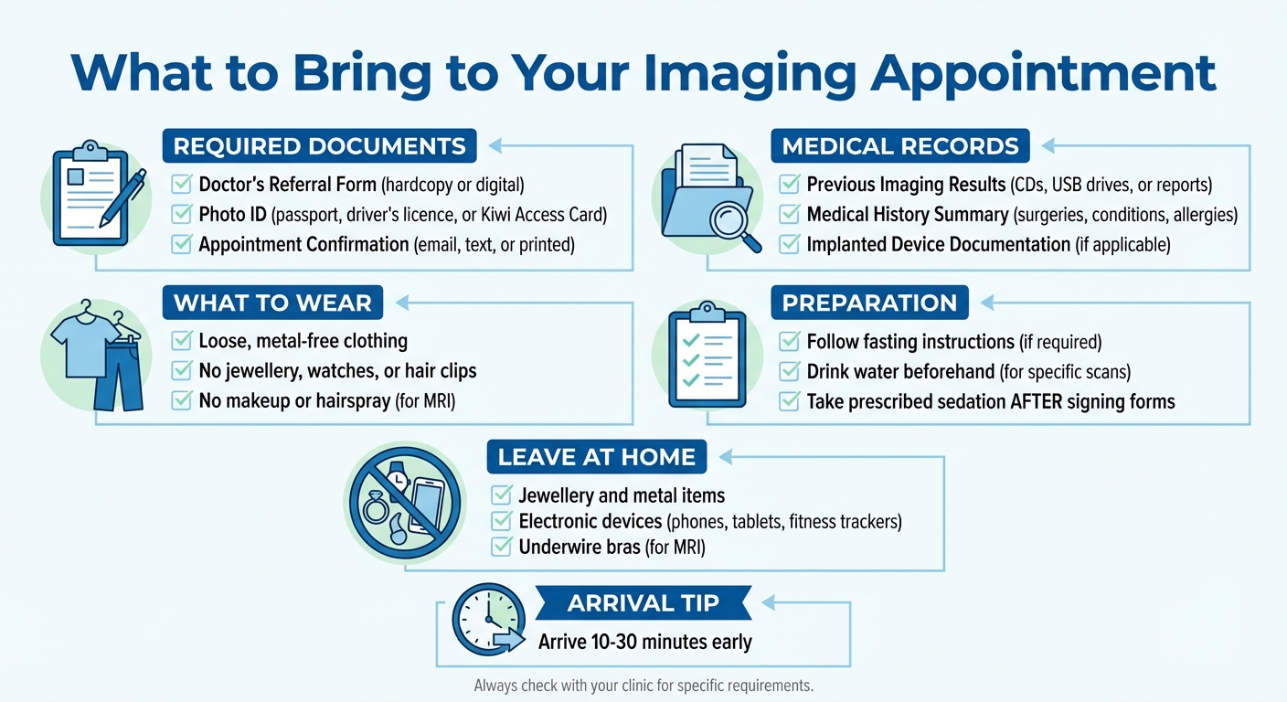 Essential Items Checklist for Medical Imaging Appointments