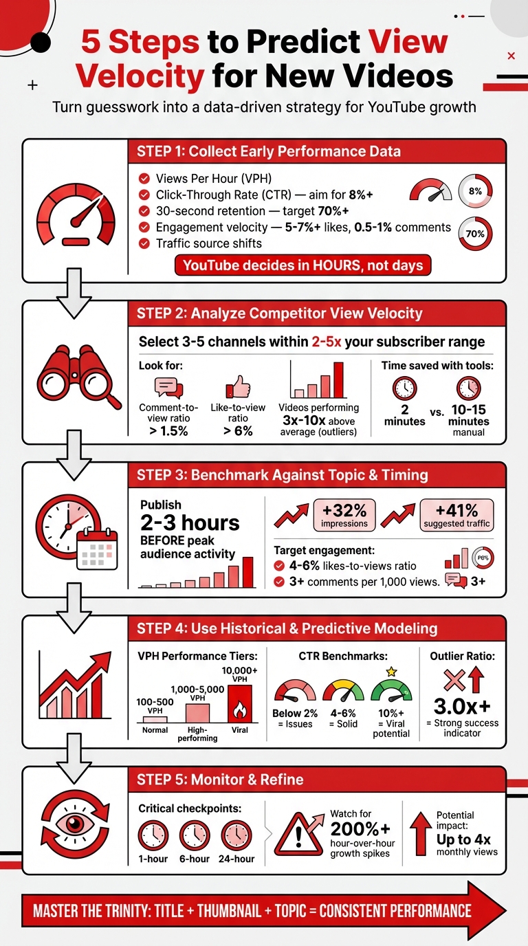 5-Step Framework to Predict YouTube Video View Velocity