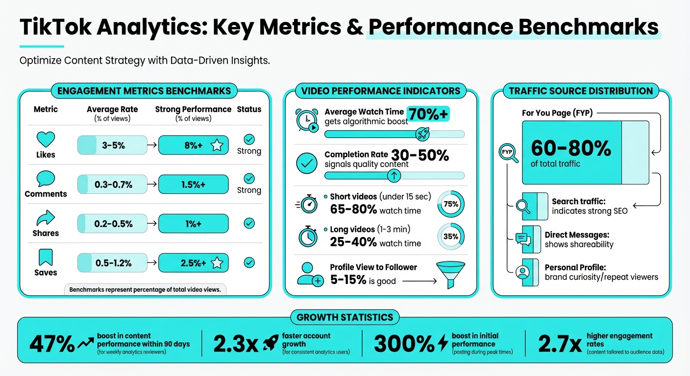 TikTok Analytics Key Metrics and Performance Benchmarks Guide