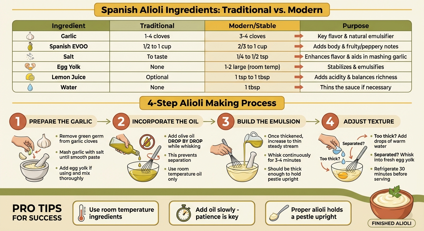 How to Make Spanish Alioli: Step-by-Step Guide with Ingredients