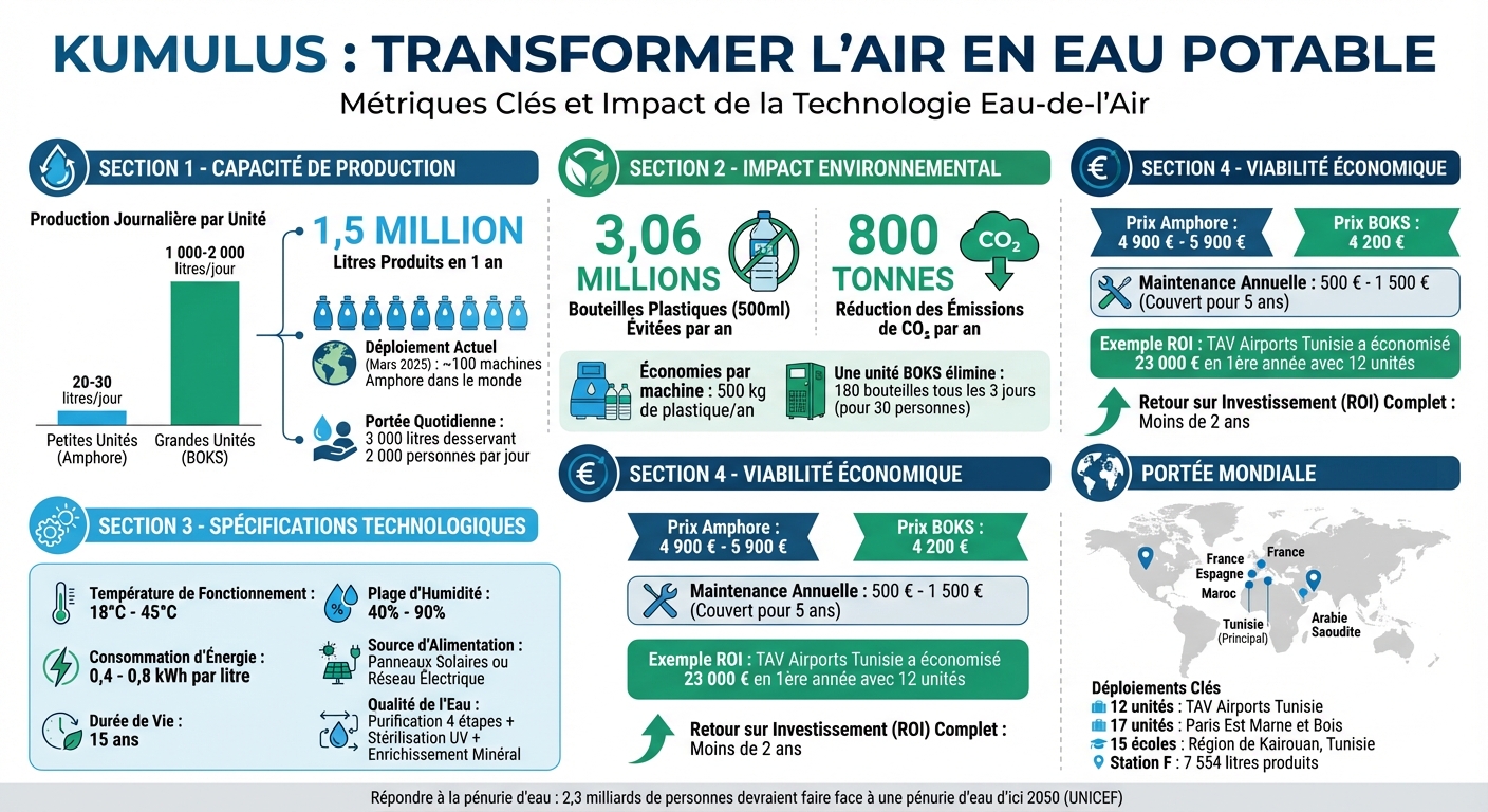Kumulus Water Technology Impact: Production Capacity, Environmental Savings & ROI