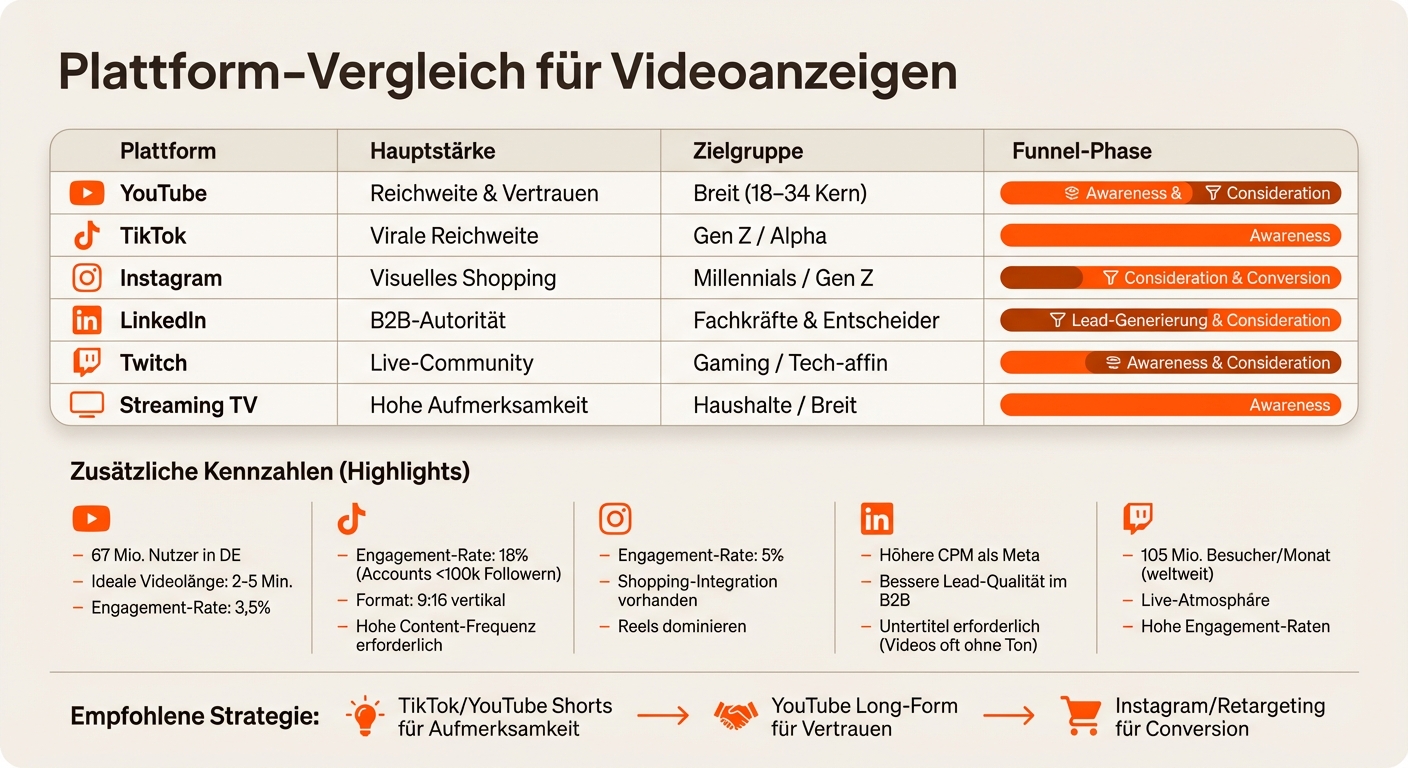 Vergleich der wichtigsten Video-Plattformen für Multi-Channel-Marketing