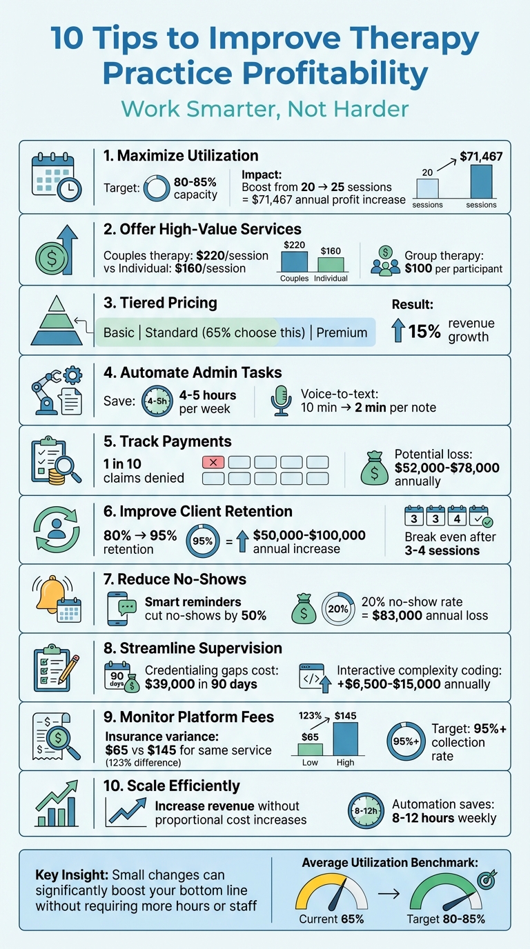 10 Proven Strategies to Boost Therapy Practice Profitability