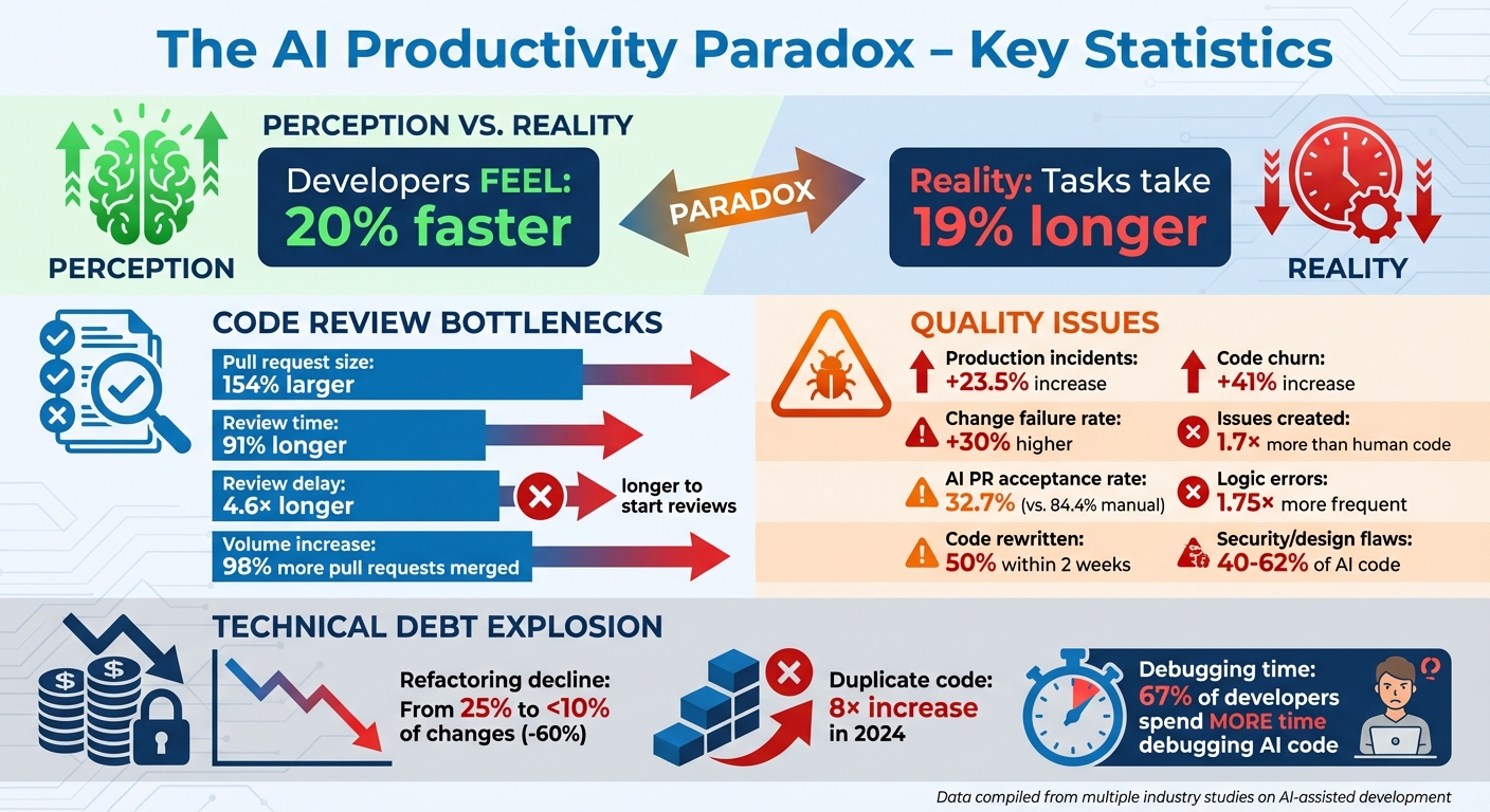 AI Productivity Paradox: Key Metrics Showing Hidden Costs of AI-Generated Code