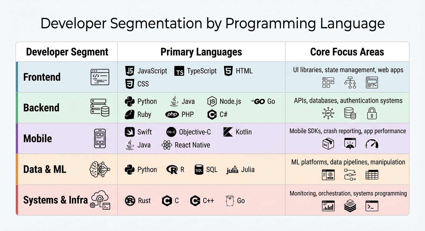 Developer Segmentation by Programming Language and Role