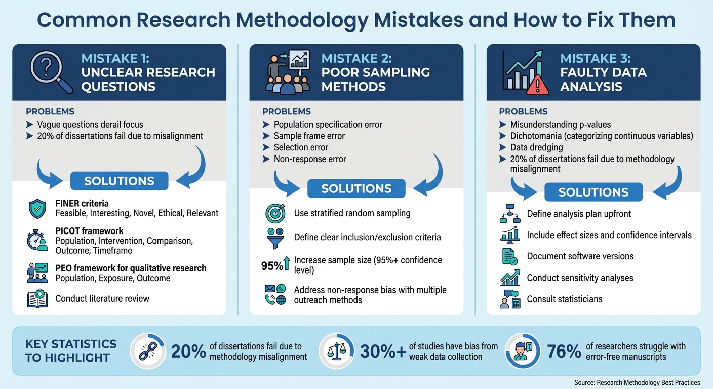 Top 3 Research Methodology Mistakes and Solutions