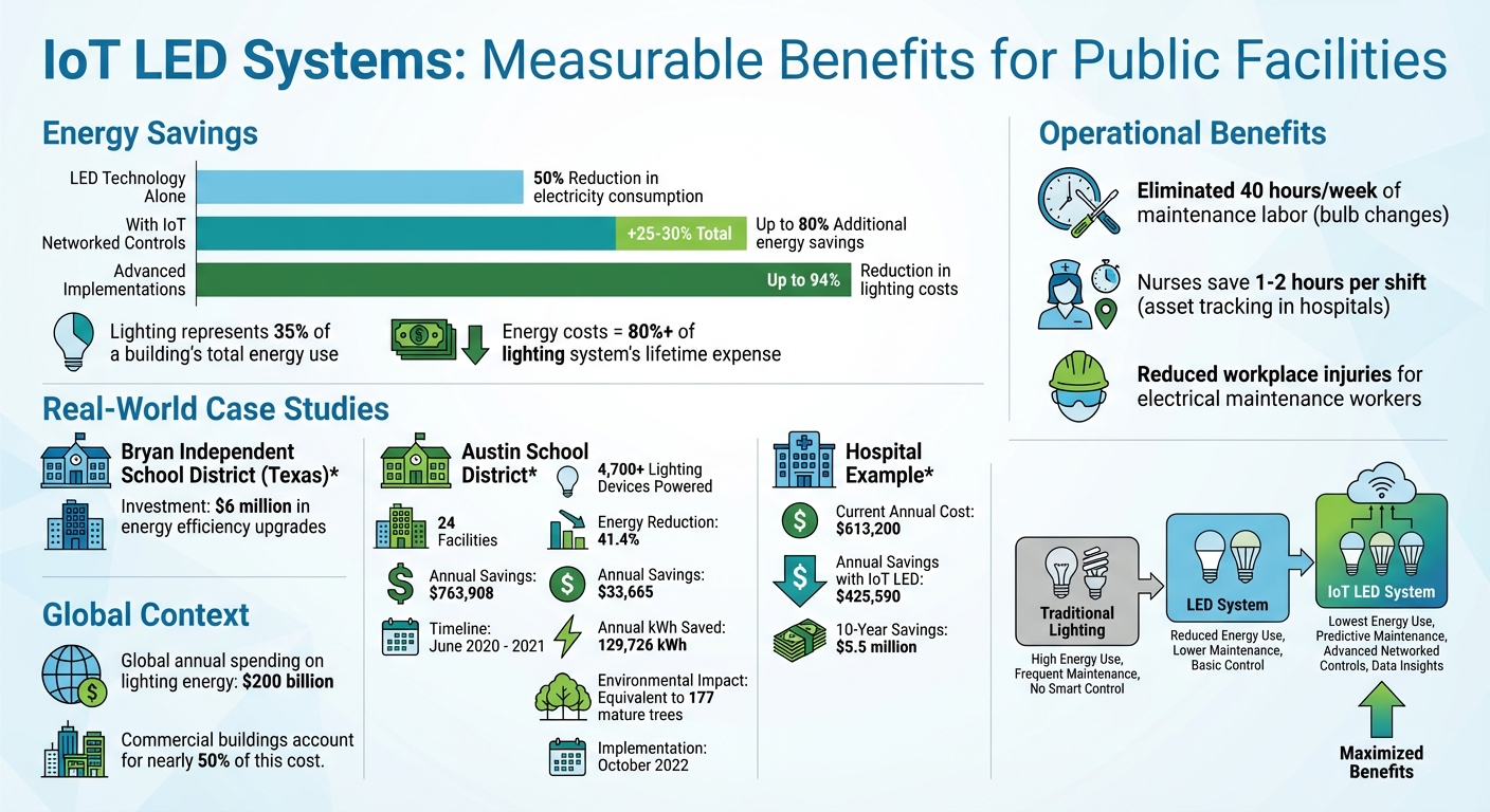 IoT LED Systems: Energy Savings and Cost Benefits for Public Facilities