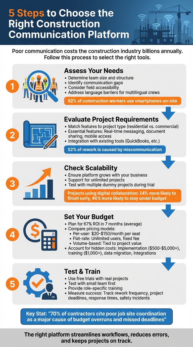 5-Step Guide to Choosing the Right Construction Communication Platform