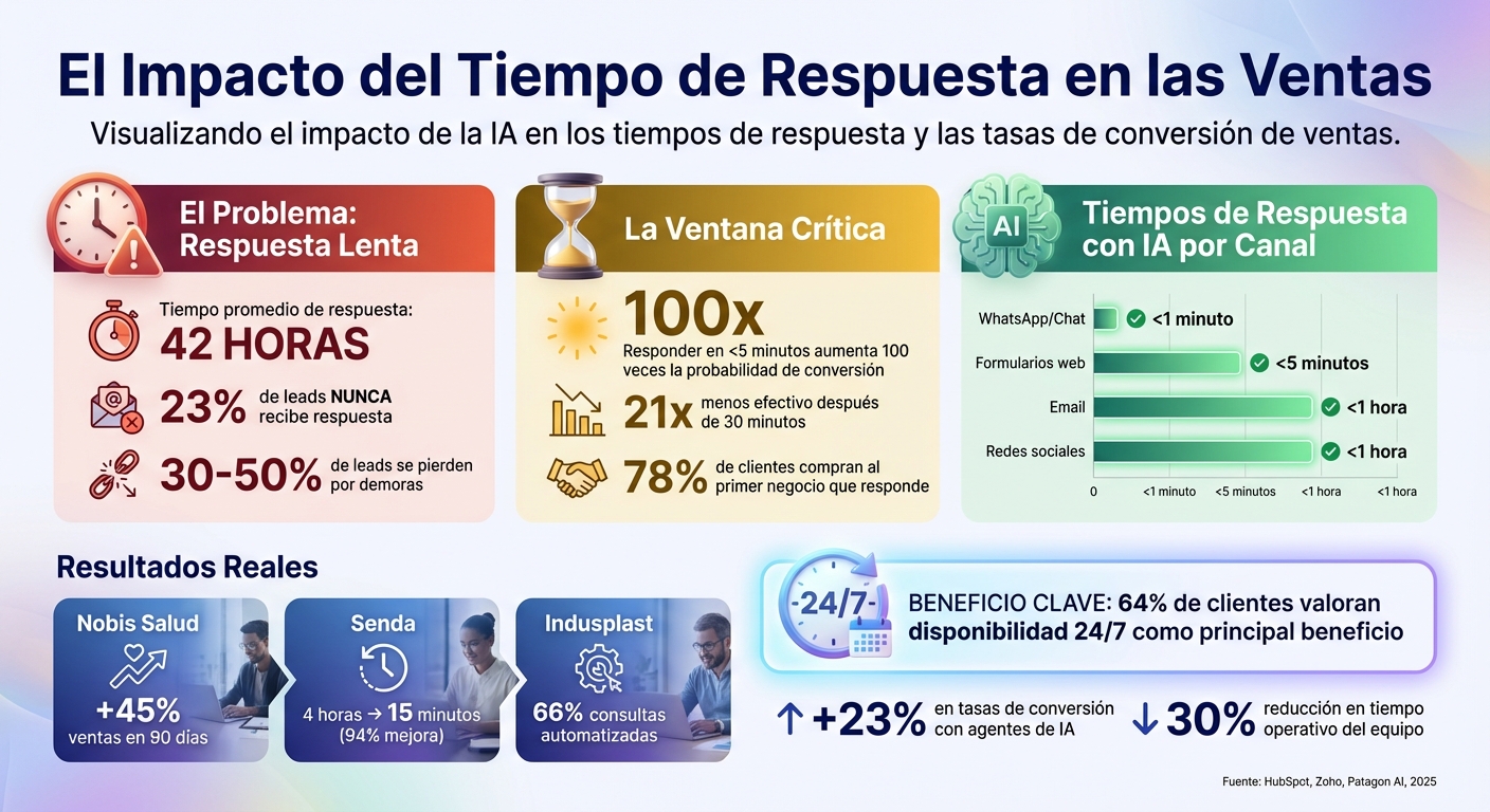 Impacto de la IA en Tiempos de Respuesta y Conversión de Ventas