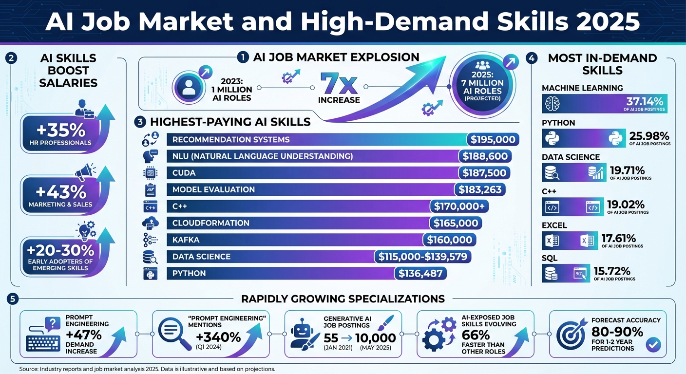 AI Job Market Growth and High-Demand Skills for 2025