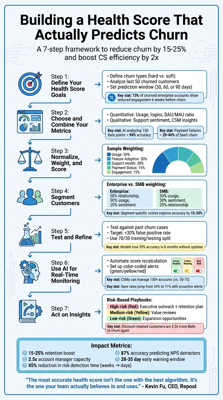 7-Step Process to Build a Customer Health Score That Predicts Churn