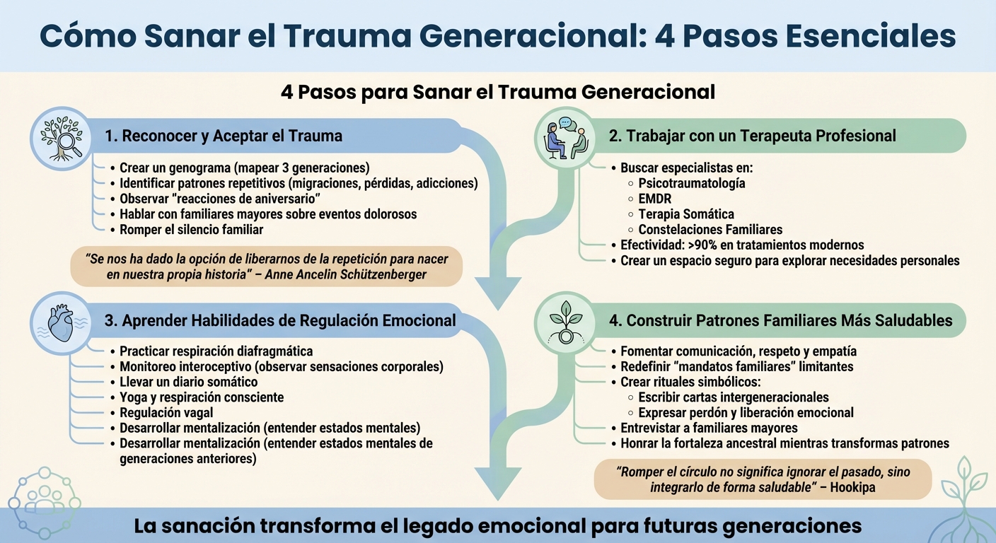 4 pasos para sanar el trauma generacional