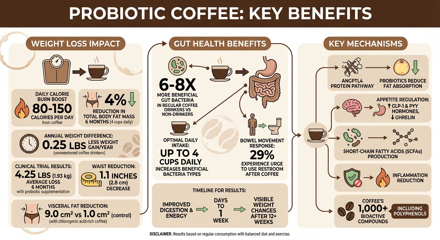 Probiotic Coffee Benefits: Weight Loss and Gut Health Statistics