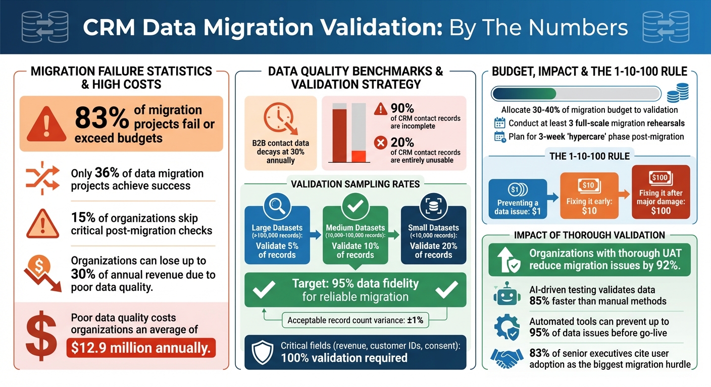 CRM Data Migration Validation Statistics and Best Practices