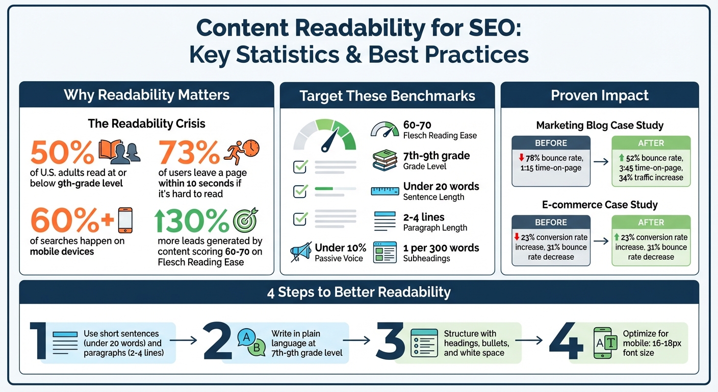 Content Readability Impact on SEO: Key Statistics and Best Practices