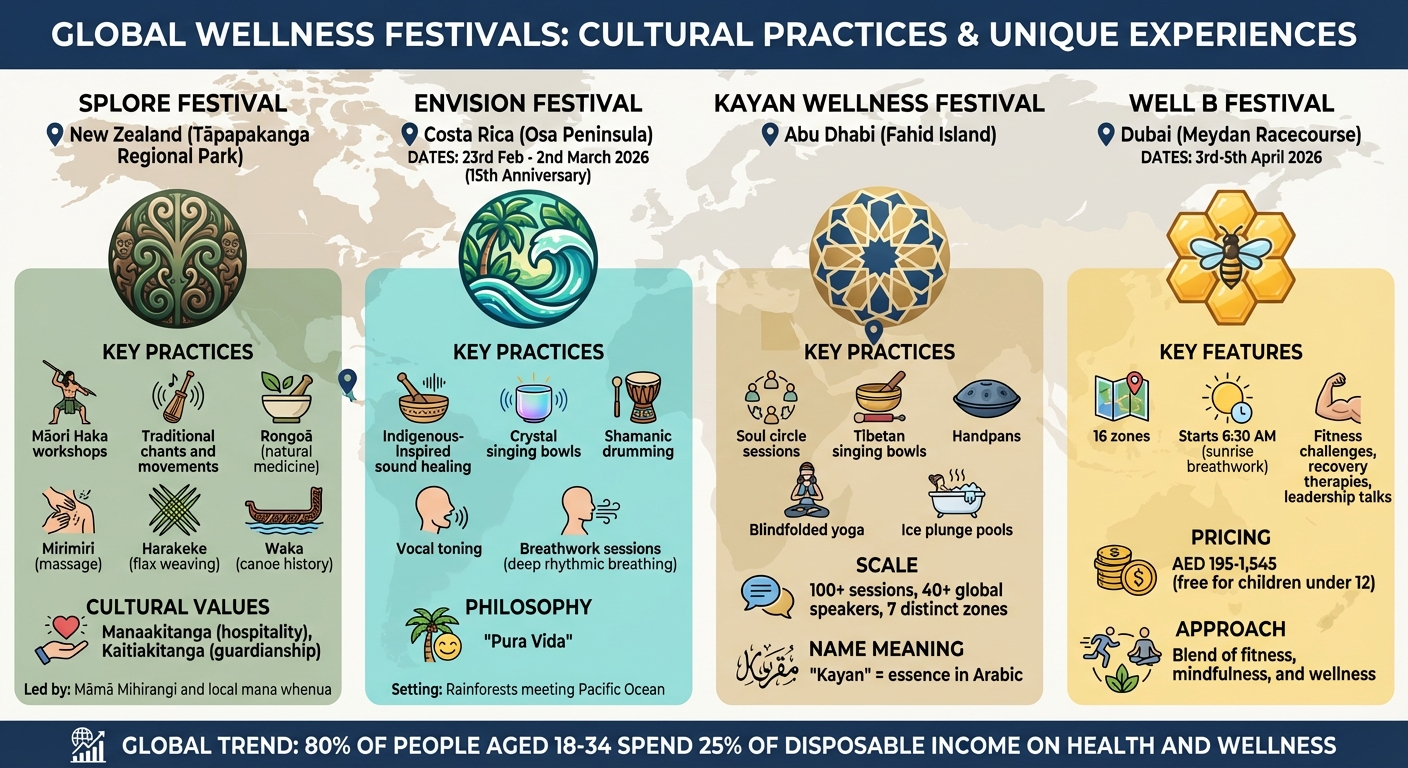 Global Wellness Festivals: Cultural Practices and Key Features Comparison