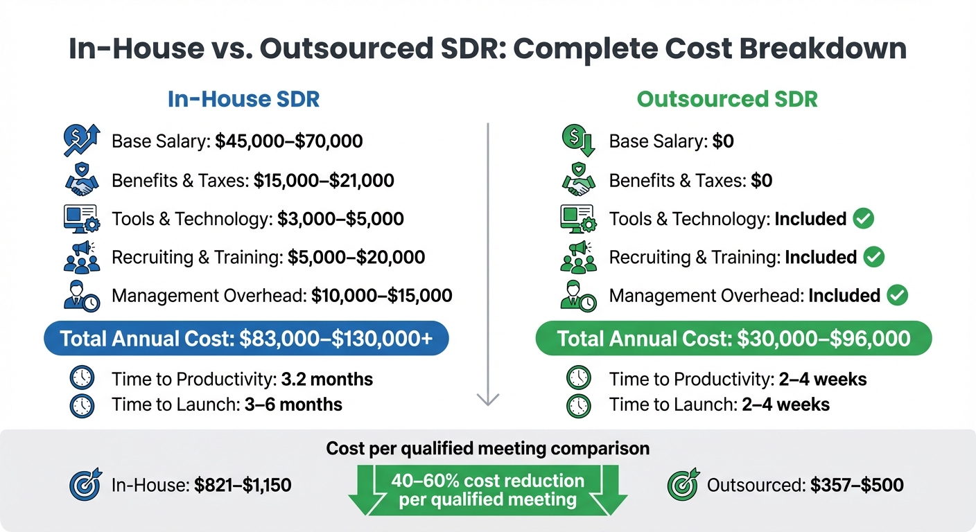 In-House vs Outsourced SDR Cost Comparison