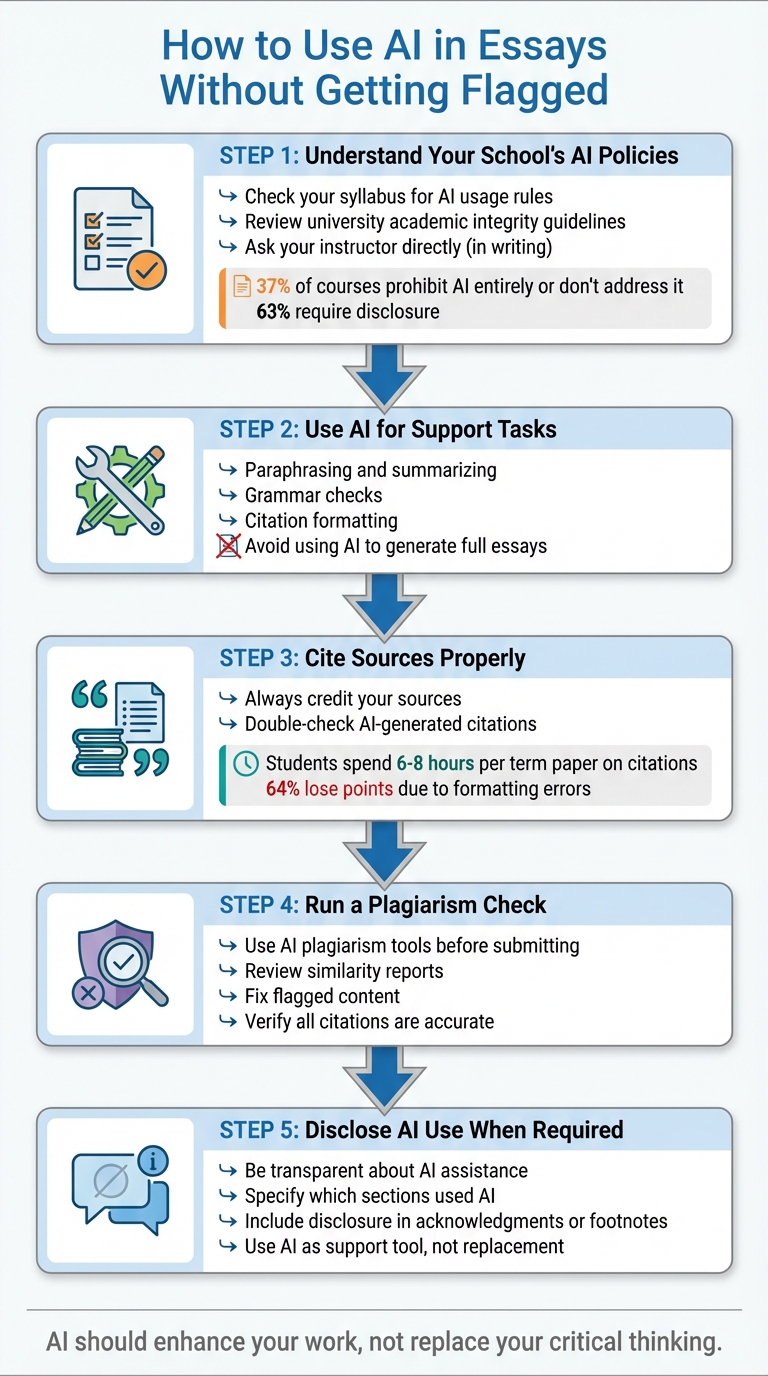 5 Steps to Use AI in Essays Responsibly Without Getting Flagged