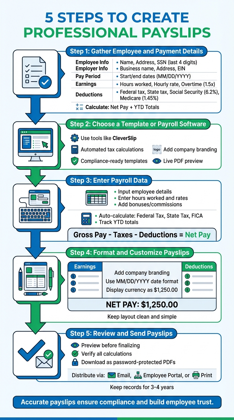 5 Steps to Create Professional Payslips