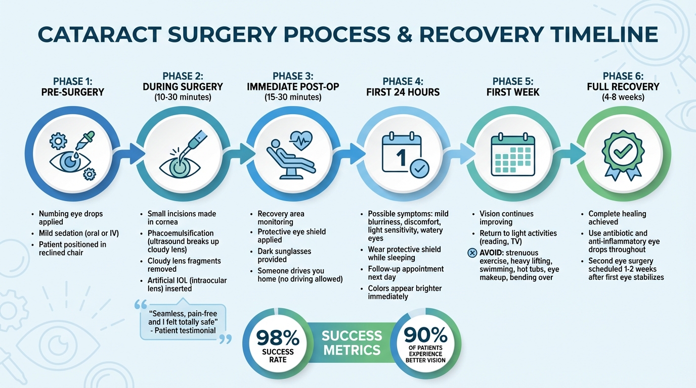 Cataract Surgery Timeline: What to Expect from Procedure to Recovery