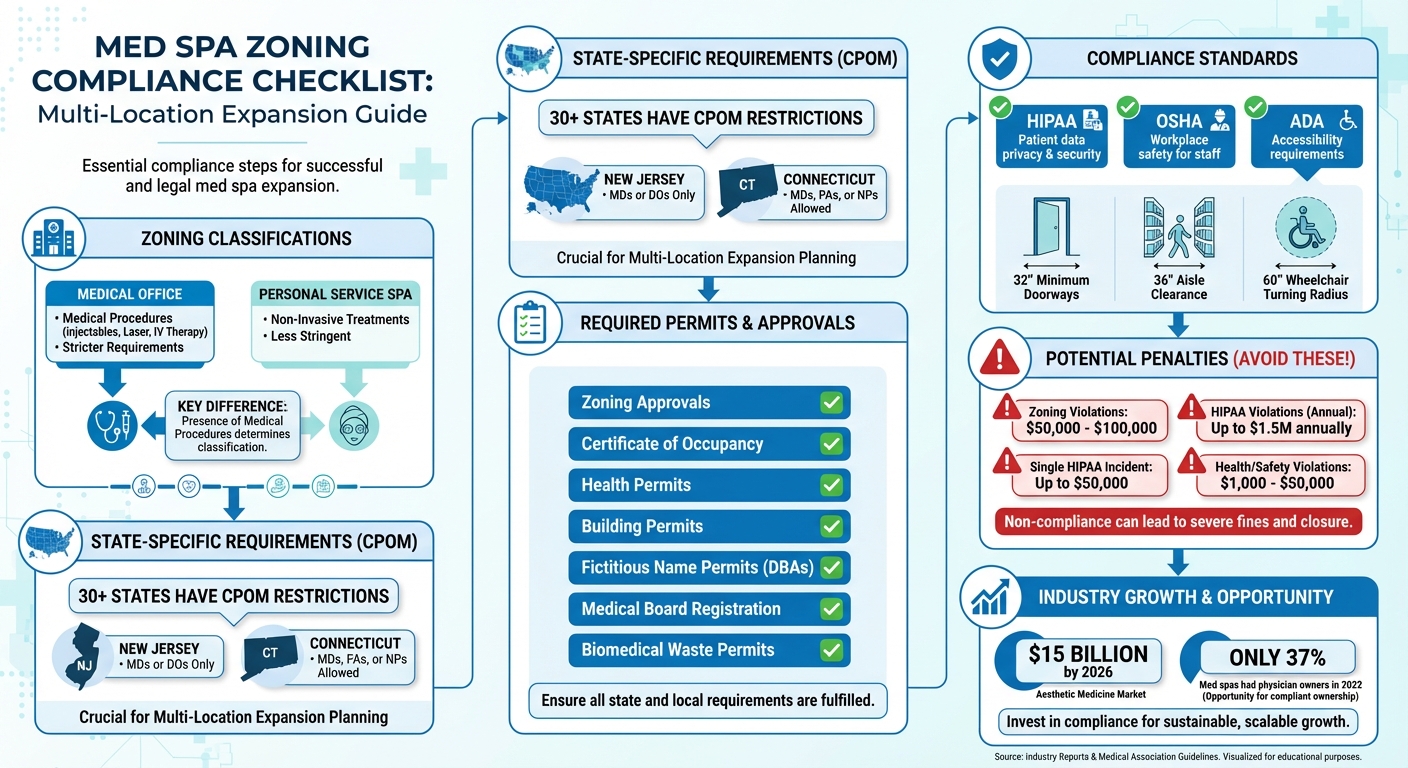 Med Spa Zoning Compliance Checklist for Multi-Location Expansion