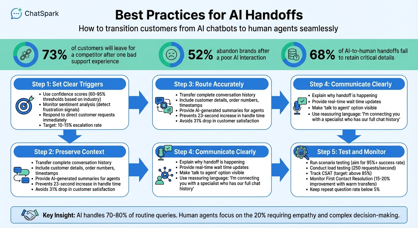 5 Key Steps for Effective AI-to-Human Handoffs in Customer Support
