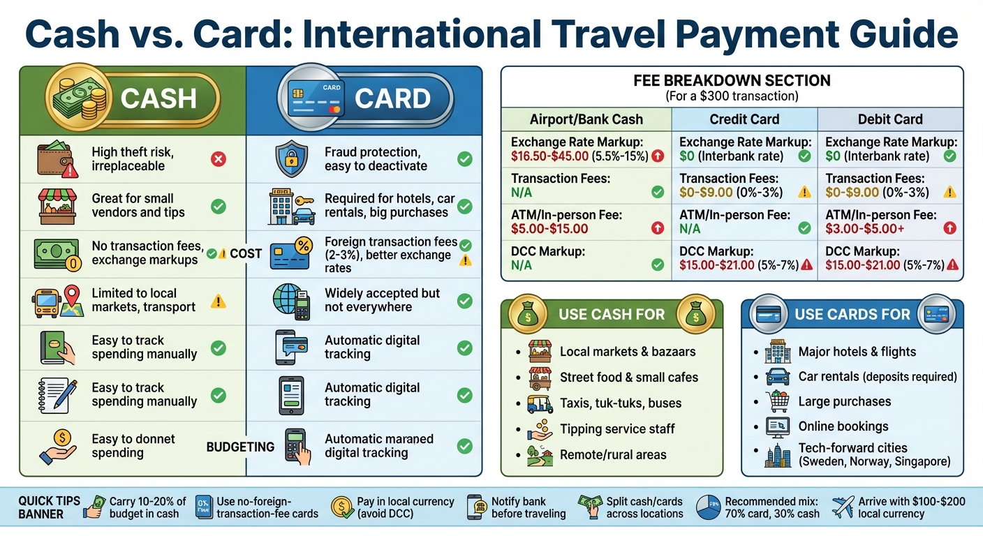 Cash vs Card Payment Methods for International Travel Comparison
