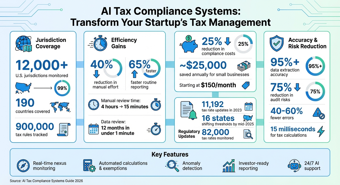 AI Tax Compliance Systems: Key Benefits and ROI Statistics for Startups